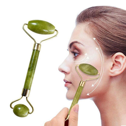 3-in-1 Facial Care Combo Pack – Marble Jade Roller, Ice Roller & Derma Roller Set