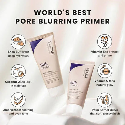 Flicka Silk Touch l Primer and Moisturizer 60G