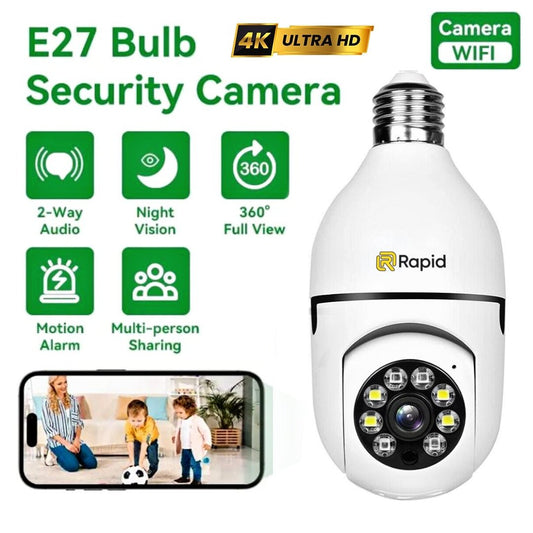 Smart Wireless Camera Bulb Shape CCTV Security Camera