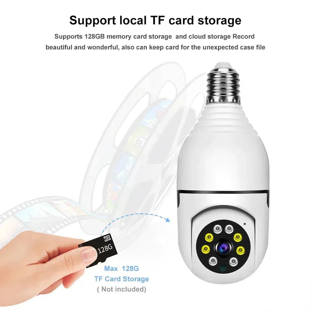 Smart Wireless Camera Bulb Shape CCTV Security Camera
